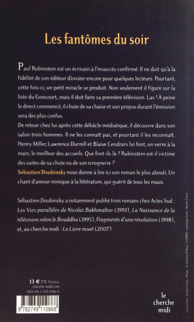 Livre Les fantômes du soir - Sébastien Doubinsky (Livre d'occasion) - ISBN 2749110866