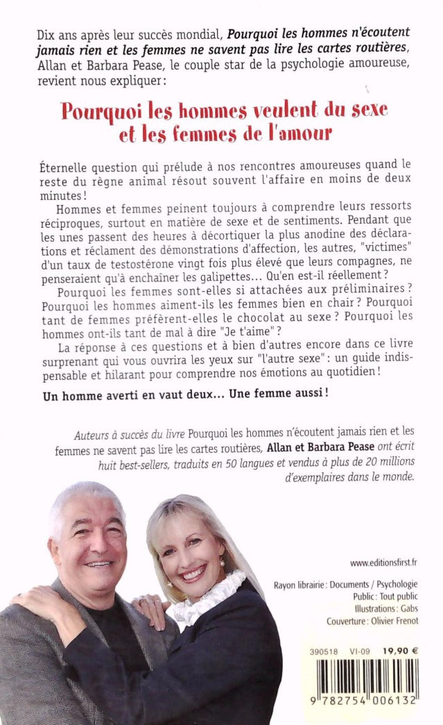 Livre Pourquoi les hommes veulent du sexe et les femmes de l'amour - Allan Pease (Livre d'occasio...