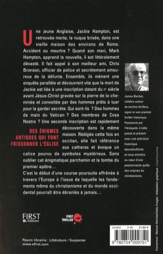 Livre Le dernier apôtre - James Becker (Livre d'occasion) - ISBN 2754009752