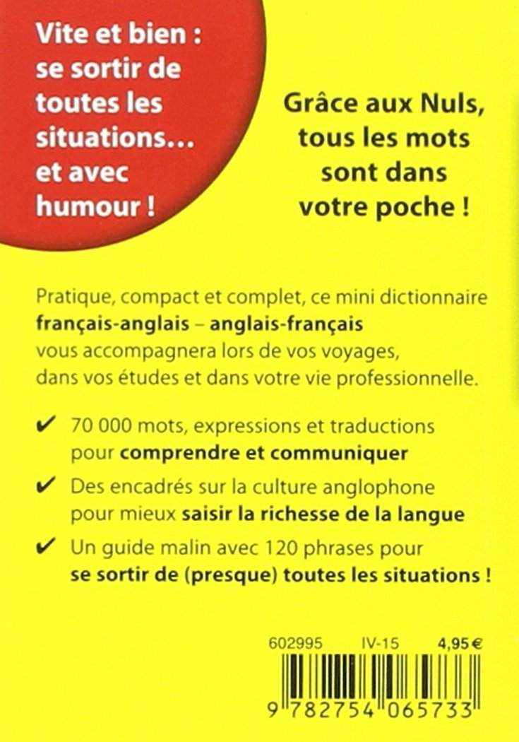 Pour Les Nuls : Mini-dictionnaire Anglais-Français - Français-Anglais Pour les Nuls