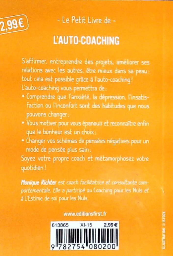 Livre Le petit livre de l'auto-coaching - Monique Richter (Livre d'occasion)