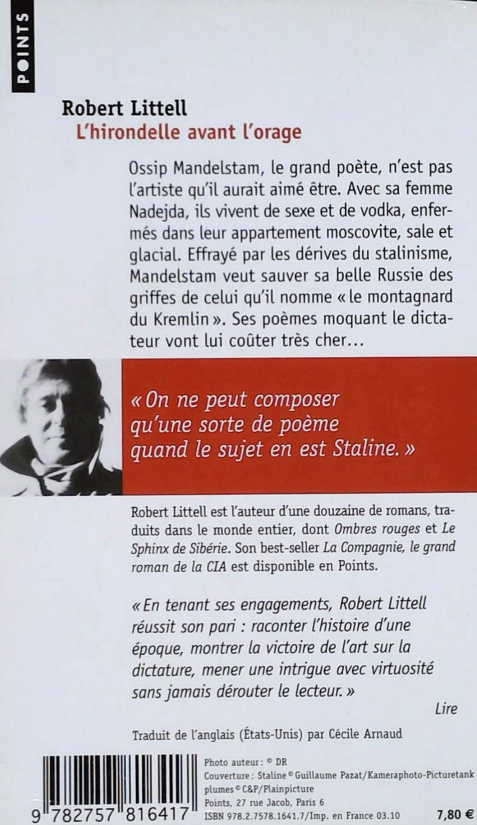 Livre L'hirondelle avant l'orage - Robert Littell (Livre d'occasion) - ISBN 2757816411