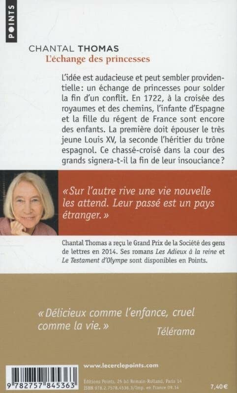 Livre L'échange des princesses - Chantal Thomas (Livre d'occasion) - ISBN 2757845365