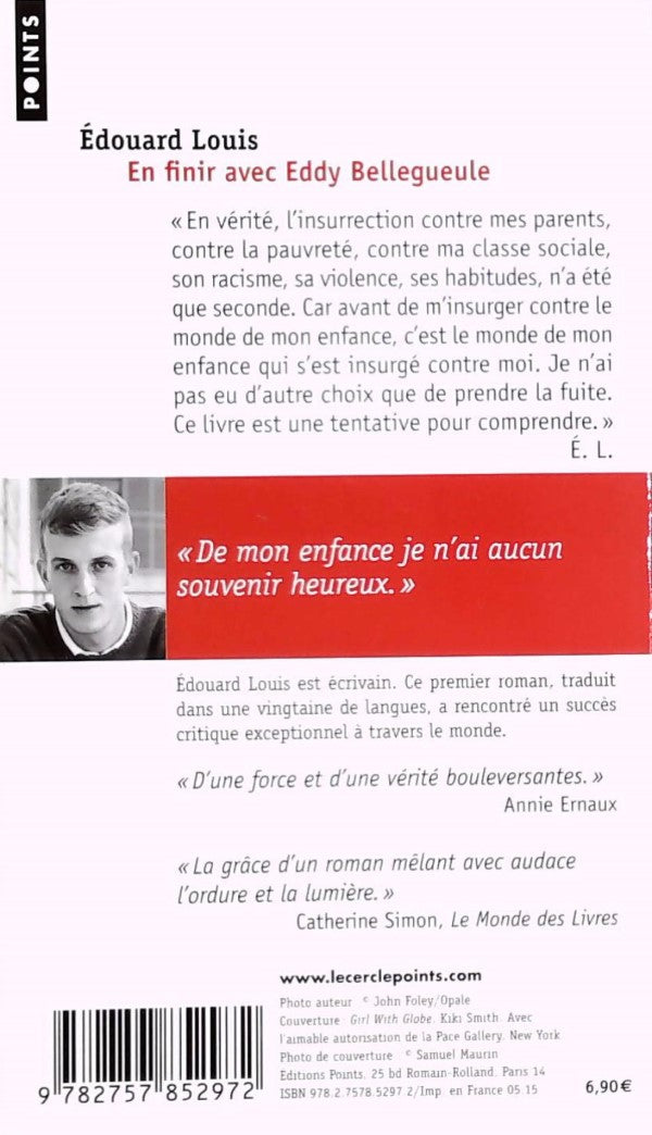 Livre En finir avec Eddy Bellegueule - Édouard Louis (Livre d'occasion) - ISBN 2757852973