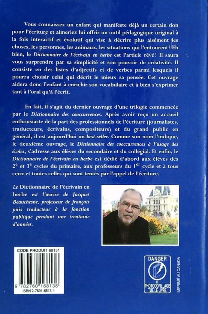 Dictionnaire de l'écrivain en herbe (Jacques Beauchesne)