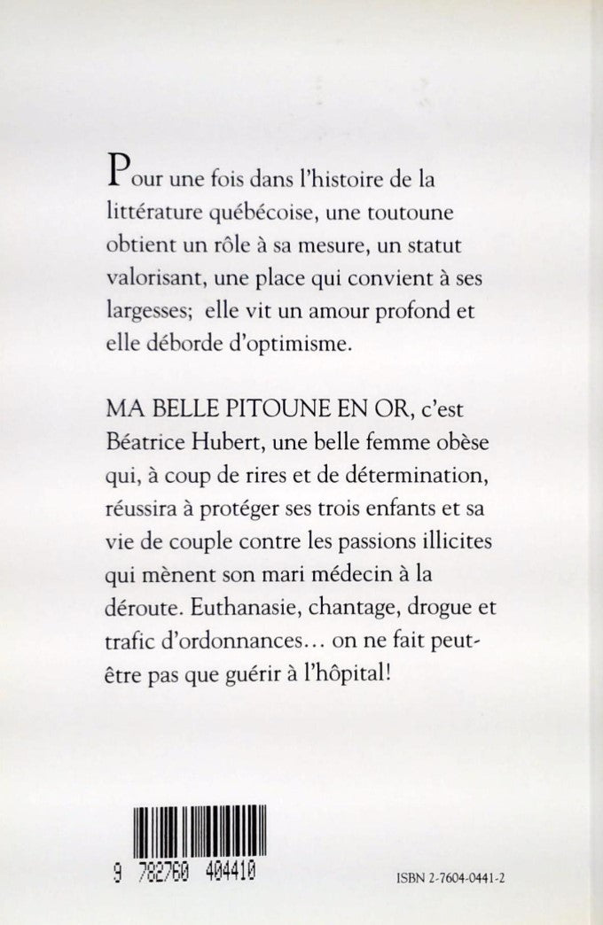 Livre Ma belle pitoune en or - Francine Allard (Livre d'occasion) - ISBN 2760404412