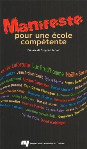 Livre Manifeste pour une école compétente - Stéphan Lenoir (Livre d'occasion)