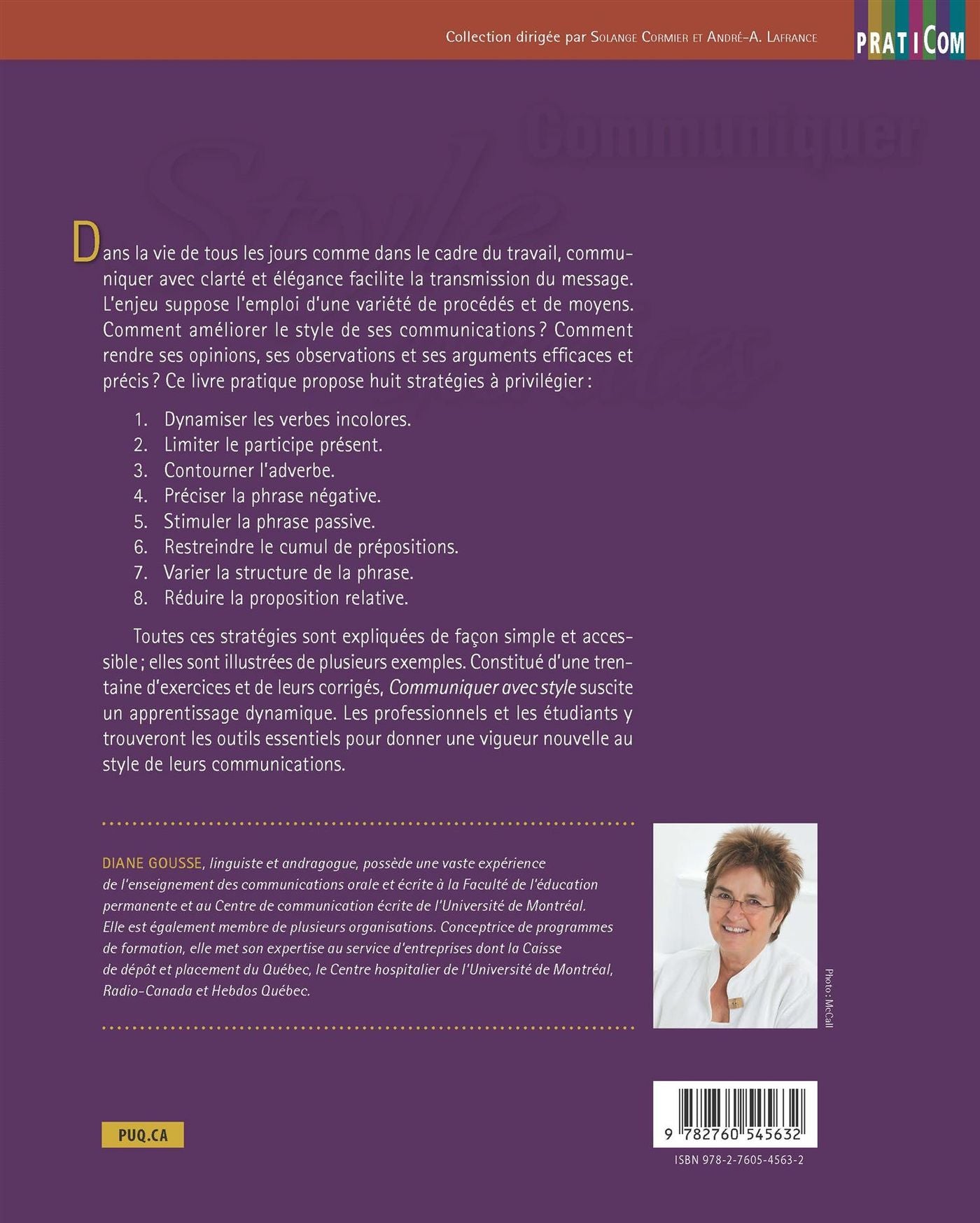 Livre Communiquer avec style : Exercices pratiques - Diane Gousse (Livre neuf) - ISBN 2760545636