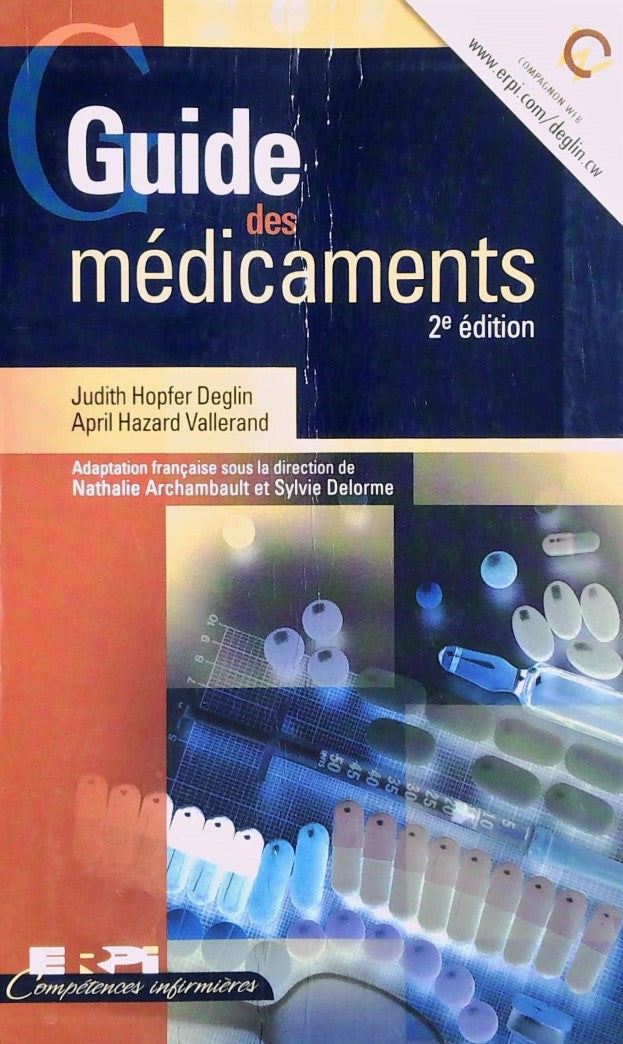 Livre ISBN 2761312813 Guide des médicaments (2e édition) (Judith Hopfer Deglin)