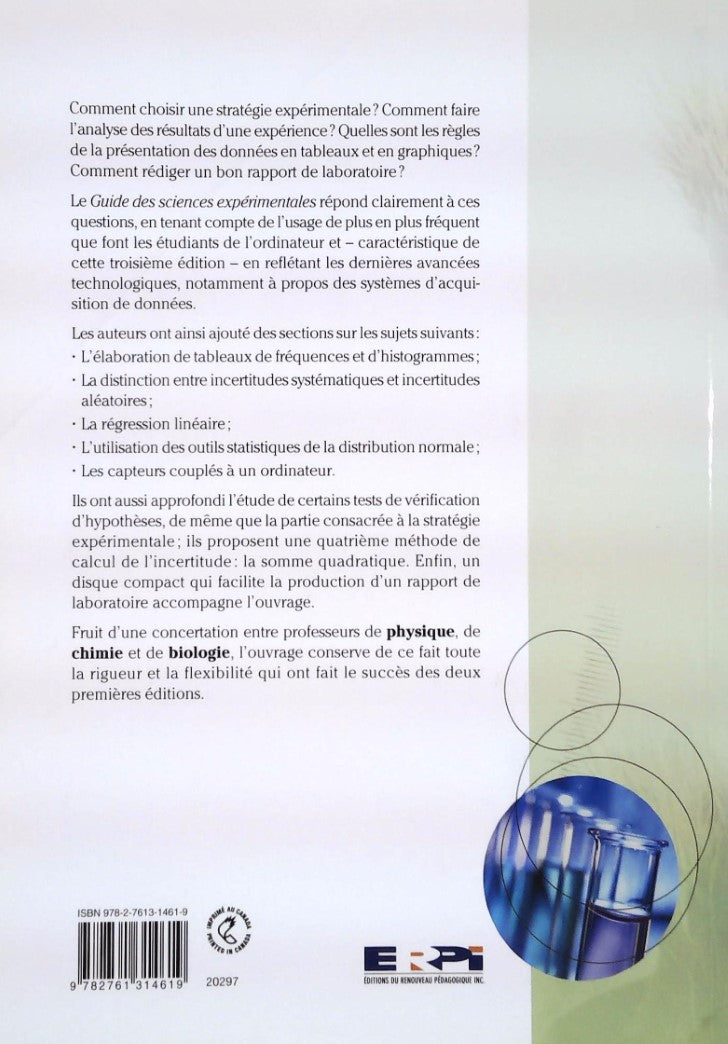 Livre Guide des sciences expérimentales (3e édition) - Gilles Boisclair (Livre d'occasion) - ISBN...