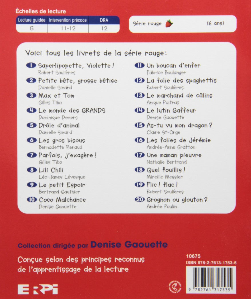 Rat de bibliothèque (Série rouge) # 8 : Lili Chili (Leo-James Levesque)