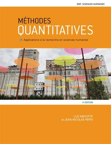 Livre Méthodes quantitatives : Applications à la recherche en sciences humaines - Luc Amyotte (Li...