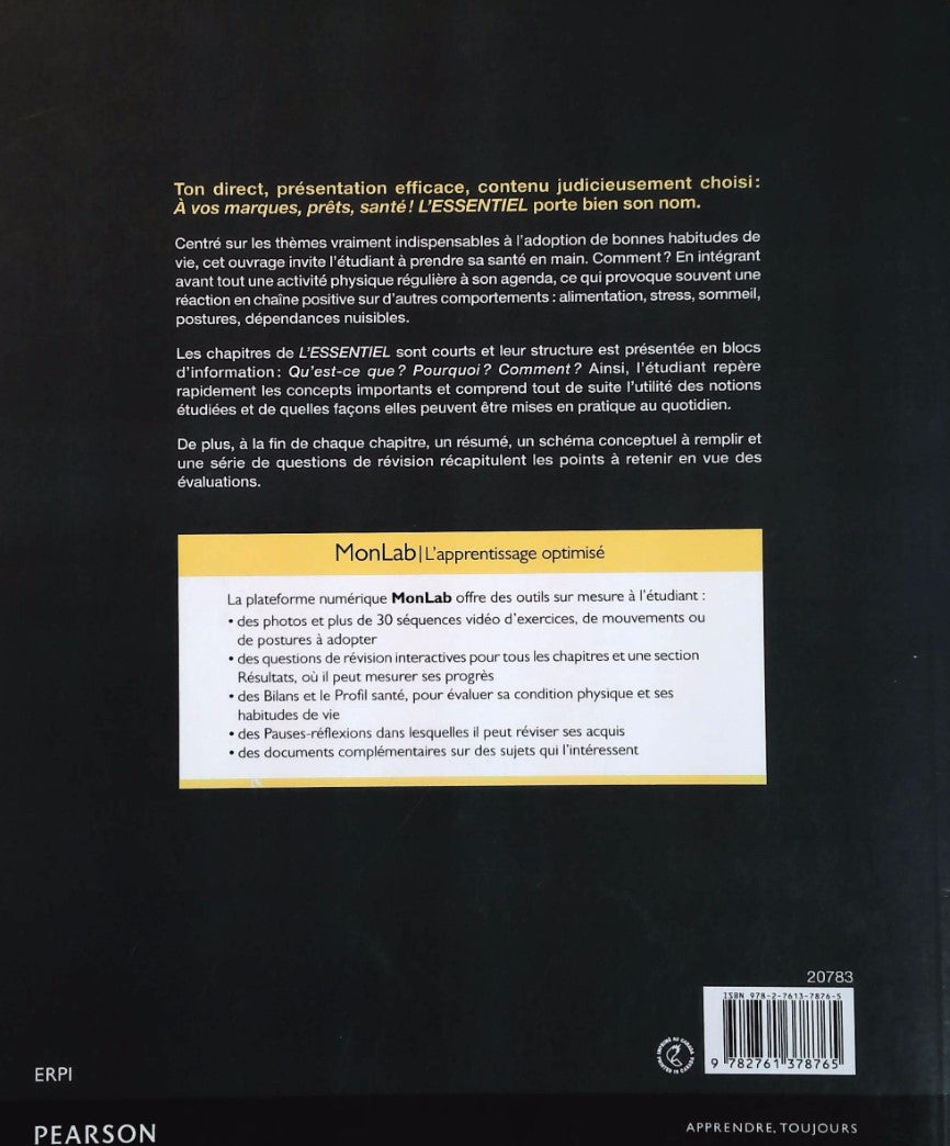 Livre À vos marques, prêts, santé! : L'essentiel - Richard Chevalier (Livre d'occasion) - ISBN 27...