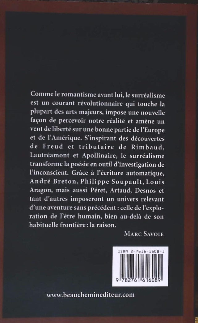 Livre Poètes surréalistes - Marc Savoie (Livre d'occasion) - ISBN 2761616081