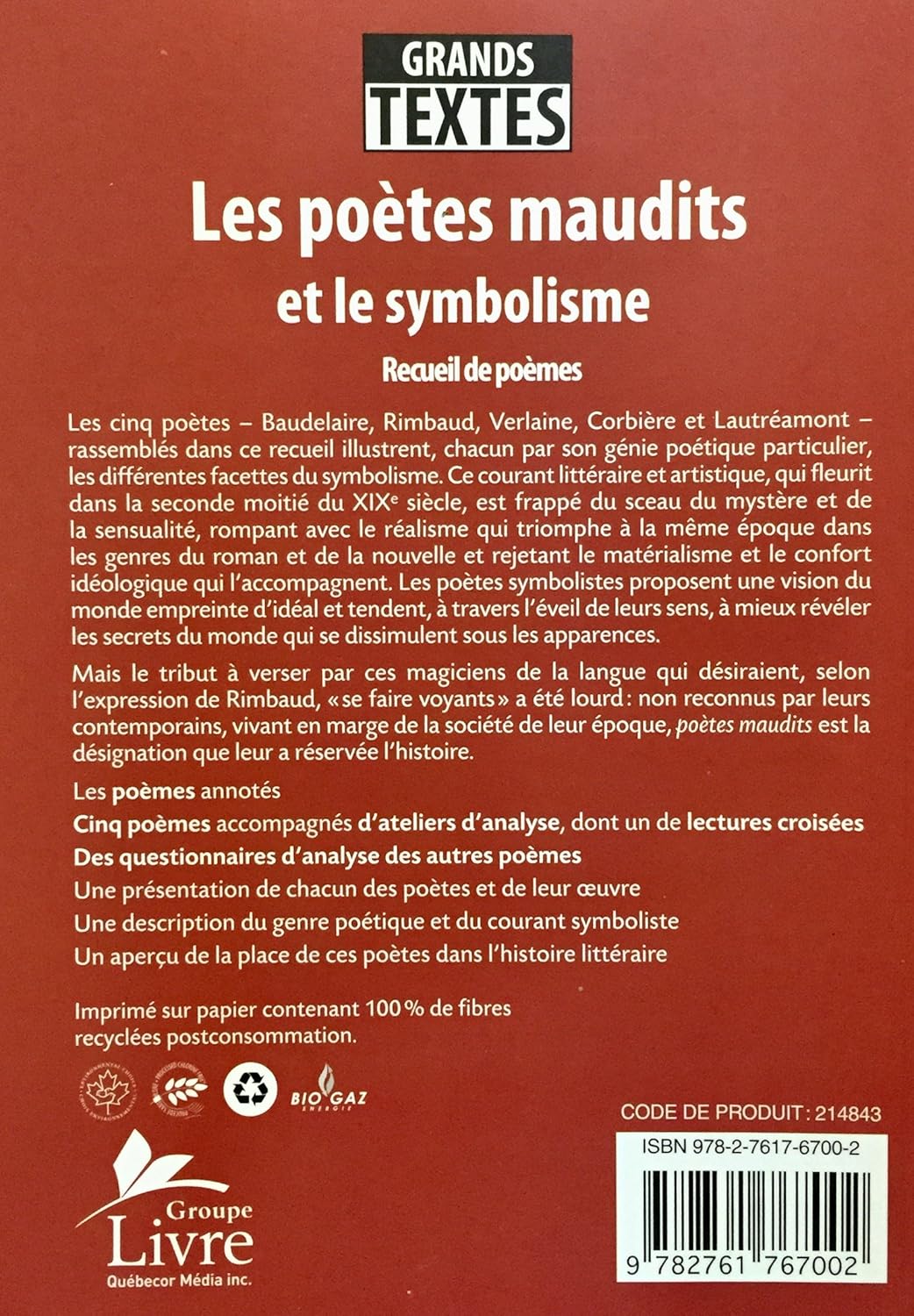 Grands textes : Les poètes maudits et le symbolisme