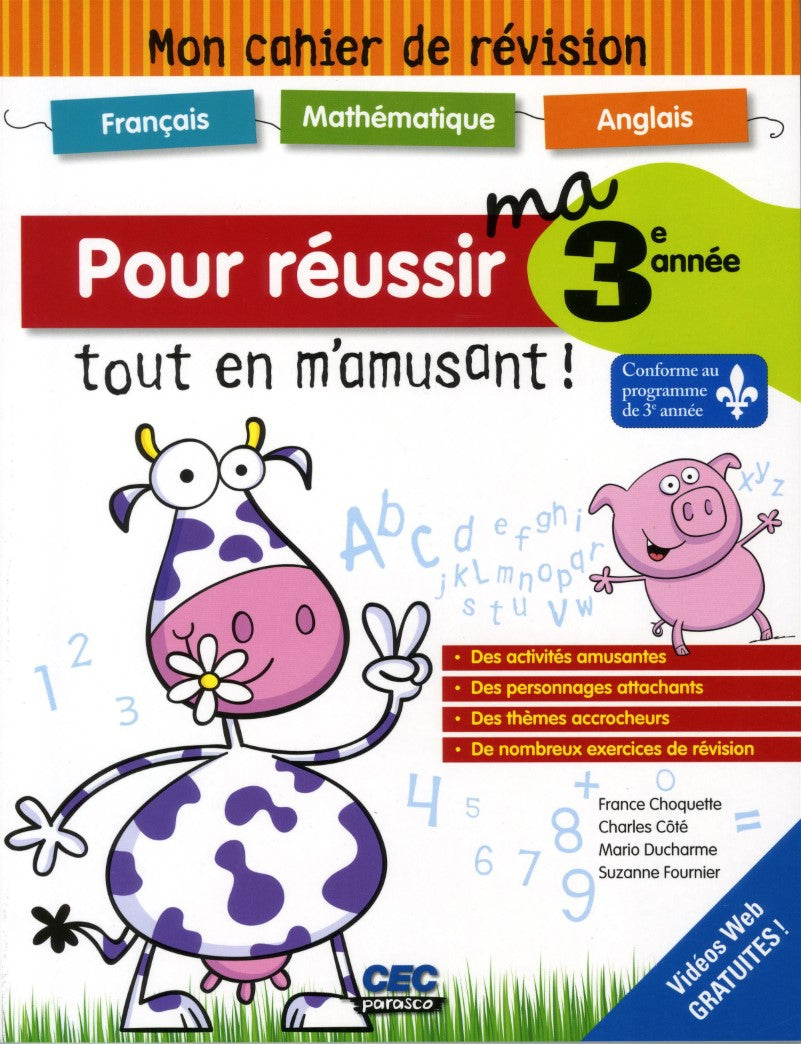 Livre Mon cahier de révision : Pour réussir ma 3e année tout en m'amusant! (Collectif) (Livre...