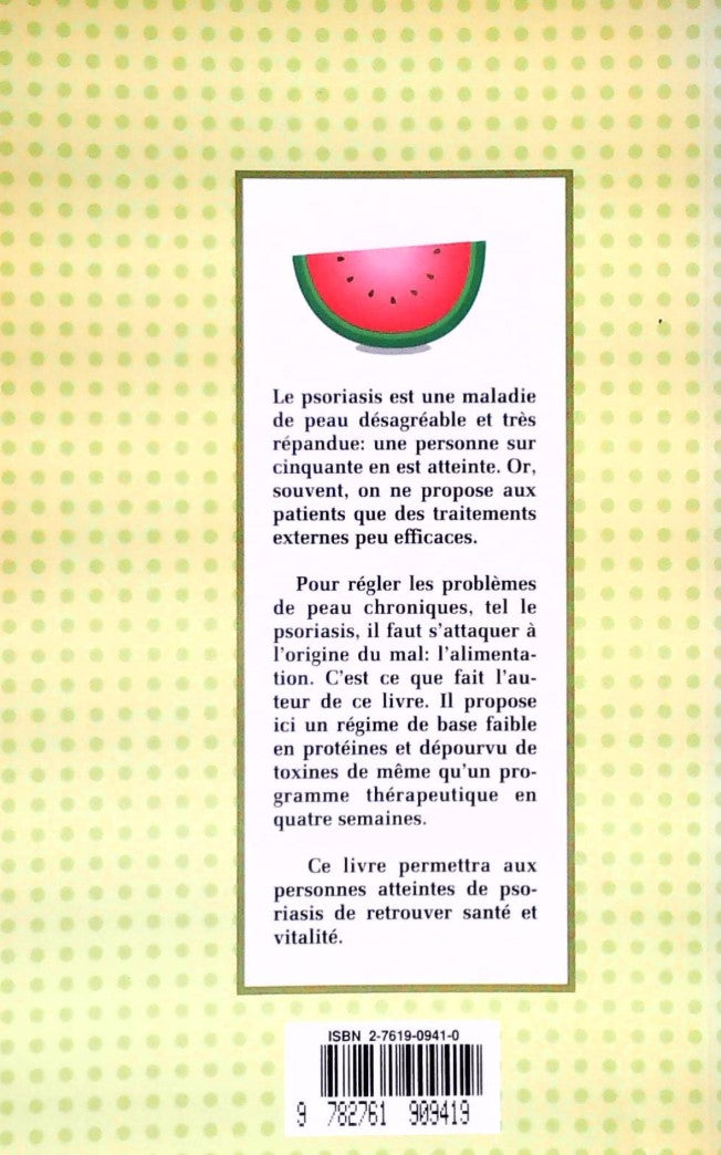 Livre Votre régime contre le psoriasis - Harry Clements (Livre d'occasion) - ISBN 2761909410
