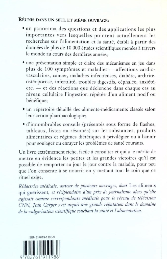 Livre Les aliments et leurs vertus - Jean Carper (Livre d'occasion) - ISBN 2761911989
