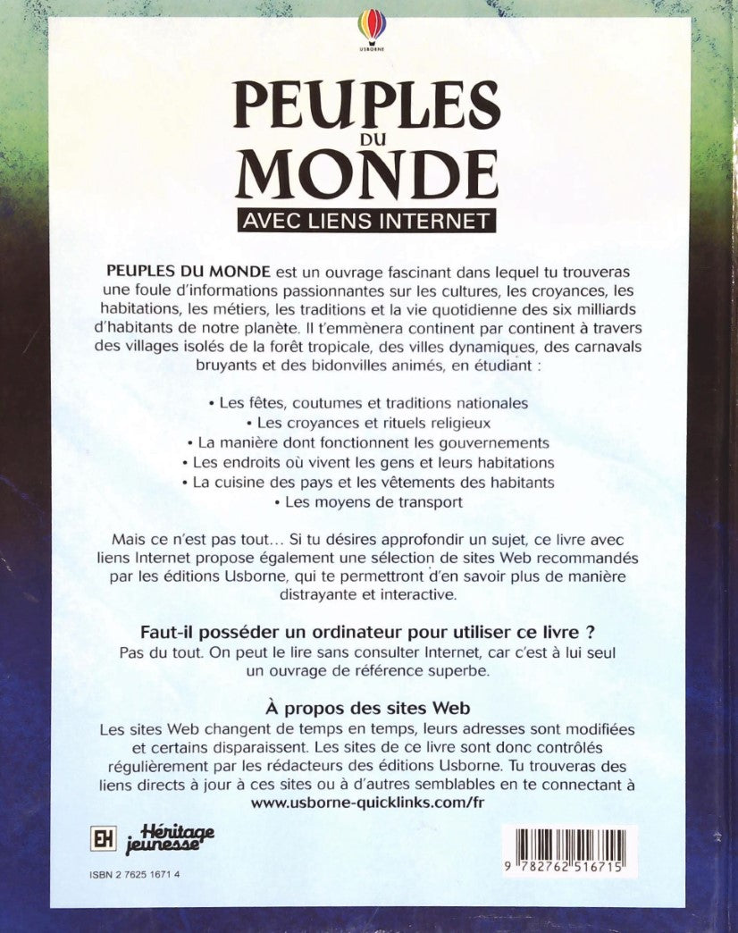 Livre Peuples Du Monde - Gillian Doherty (Livre d'occasion) - ISBN 2762516714