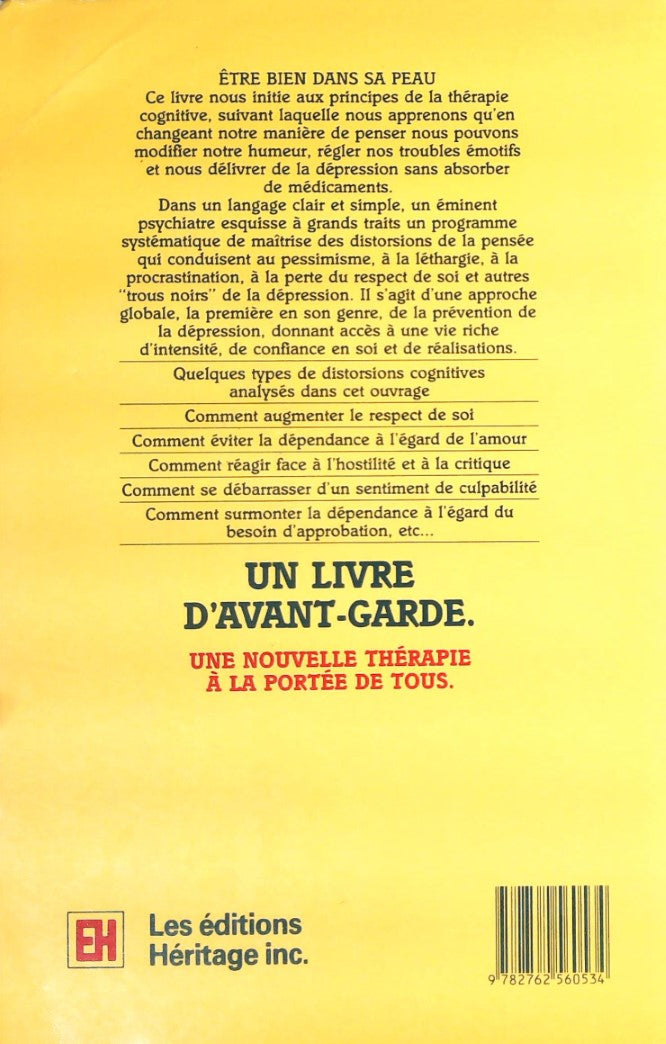 Livre Être bien dans sa peau (3e édition) - Dr David D. Burns (Livre d'occasion) - ISBN 2762560535