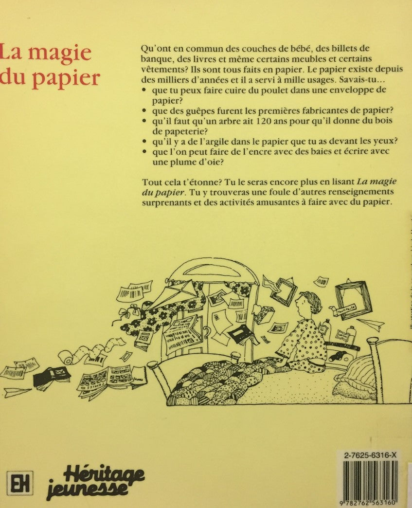 Livre La magie du papier - Paulette Bourgeois (Livre d'occasion) - ISBN 276256316X