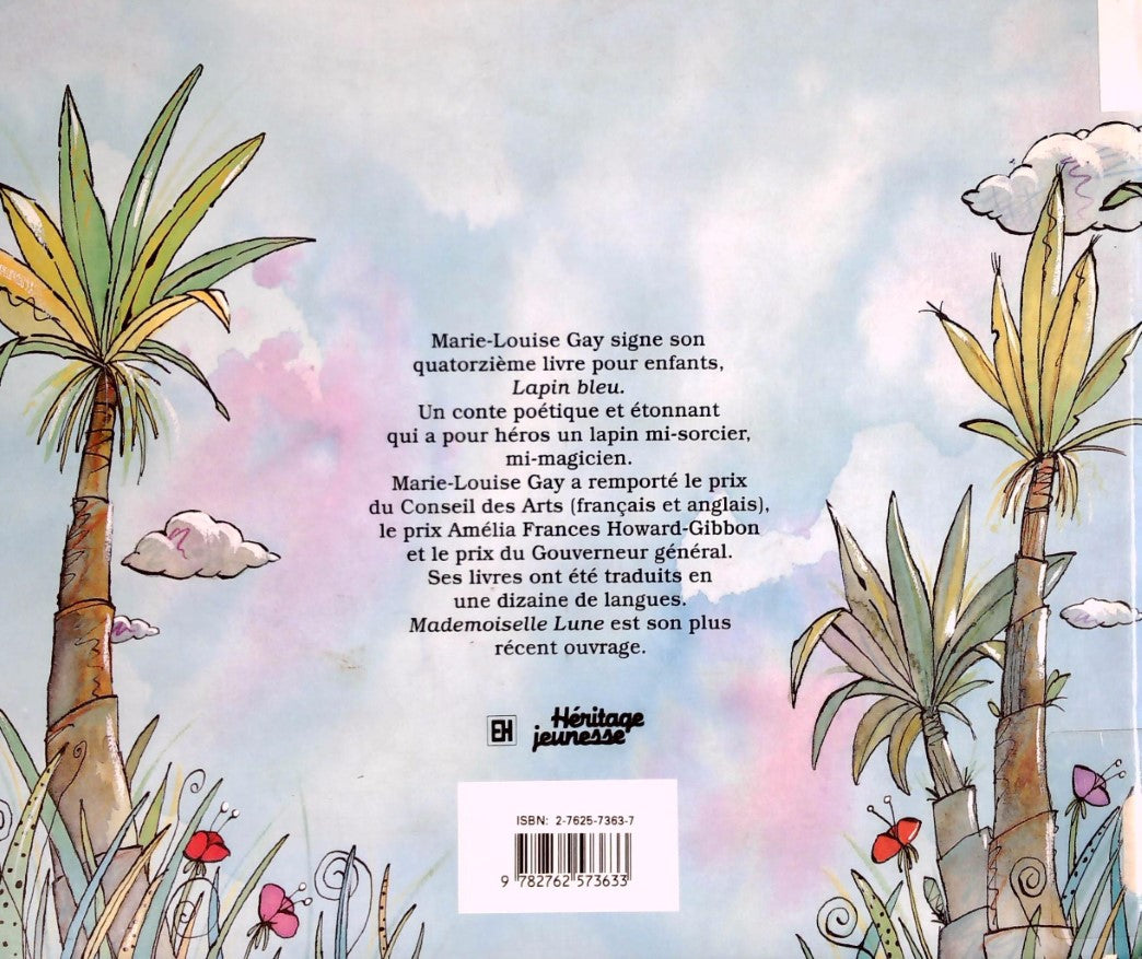 Livre Lapin bleu - Marie-Louise Gay (Livre d'occasion) - ISBN 2762573637