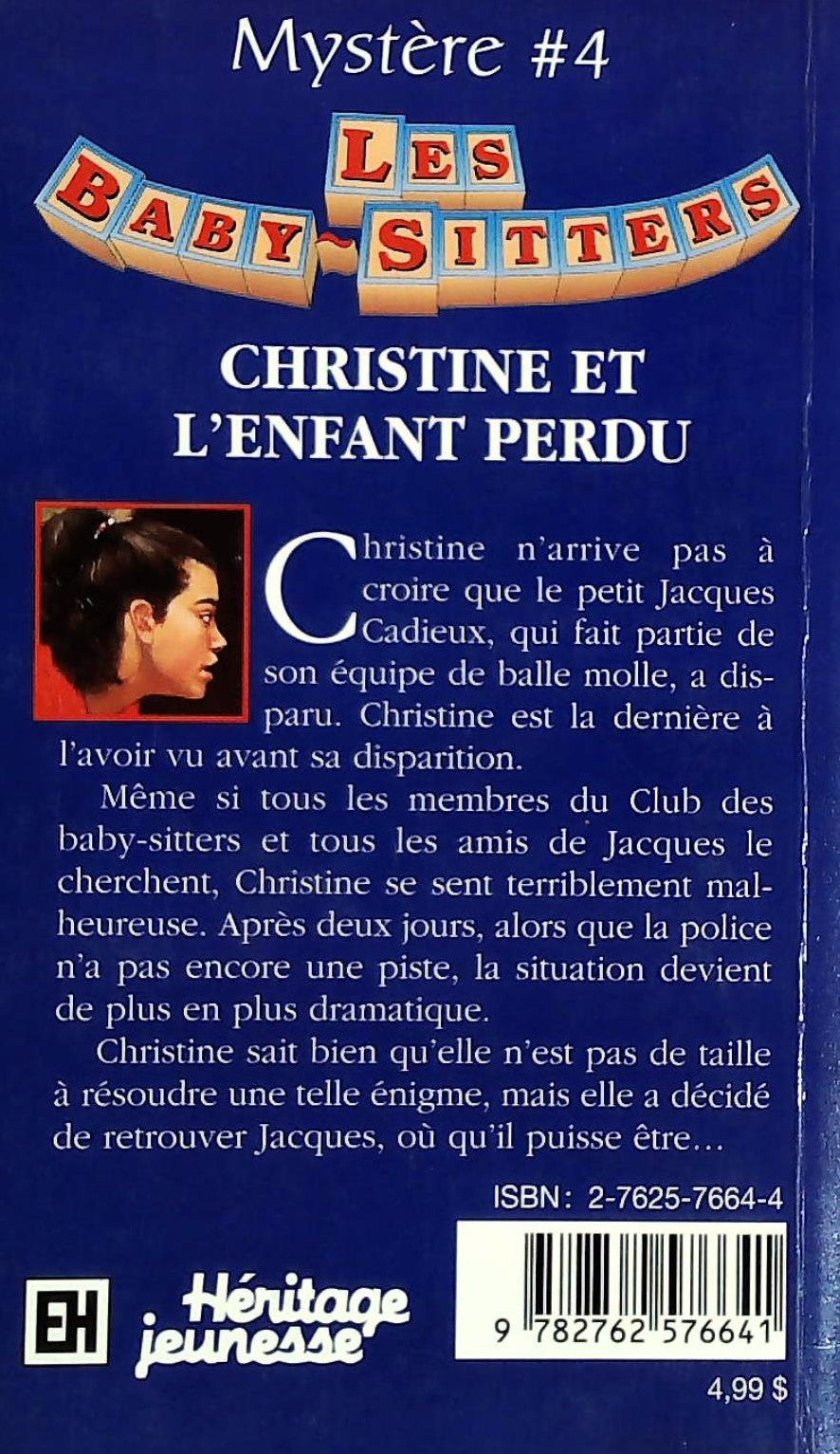 Les Baby-Sitters (Série Mystère) # 4 : Christine et l'enfant perdu (Ann M. Martin)