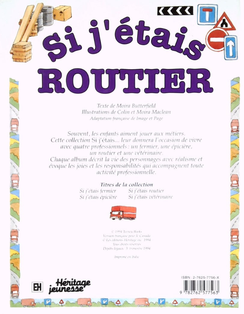 Livre Si j'étais routier - Collectif (Livre d'occasion) - ISBN 276257756X