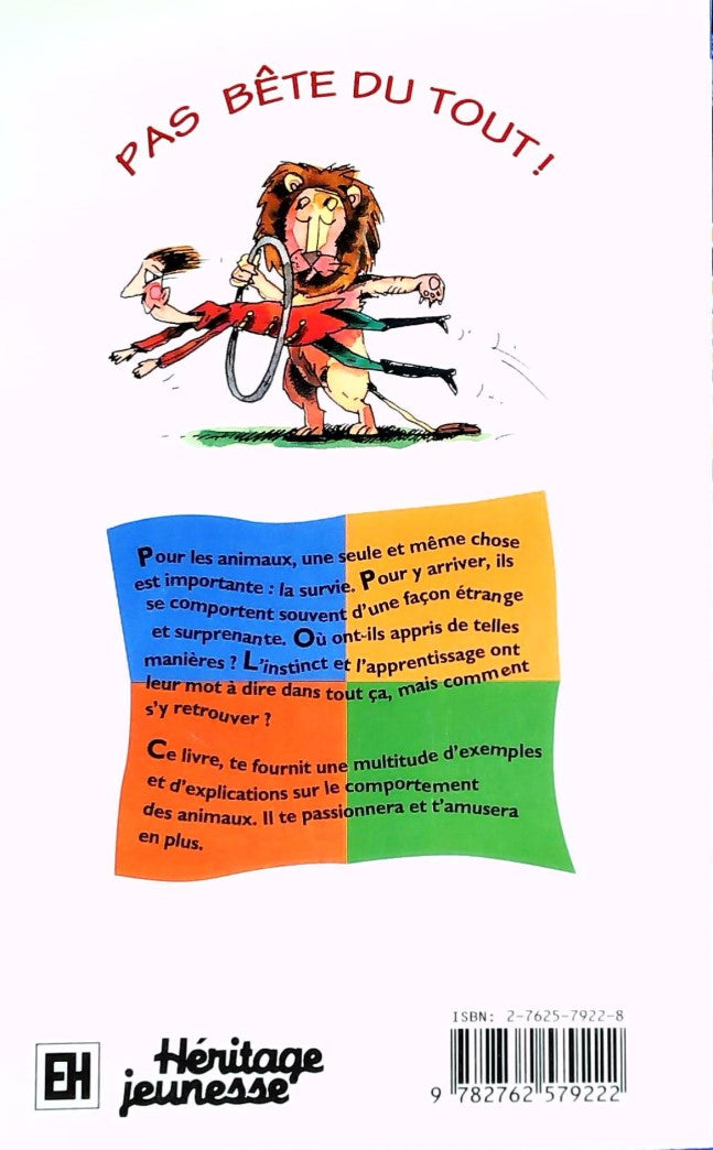 Livre Pas du tout! : Une bande dessinée sur le comportement des animaux - Peter Cook (Livre d'occ...