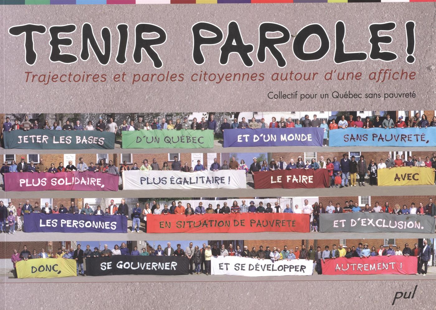 Livre Tenir parole! Trajectoires et paroles citoyennes autour d'une affiche - Collectif (Livre d'...
