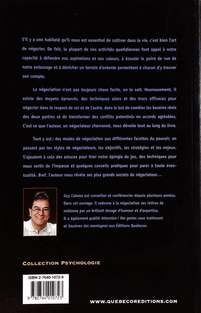 Livre Les 10 secrets du négociateur efficace - Guy Cabana (Livre d'occasion) - ISBN 2764010729