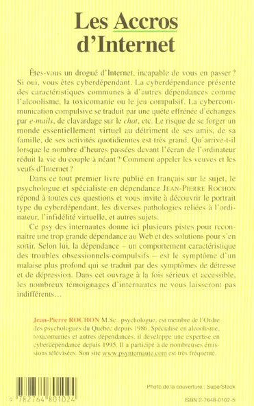 Livre Les accros d'Internet - Jean-Pierre Rochon (Livre d'occasion) - ISBN 2764801025