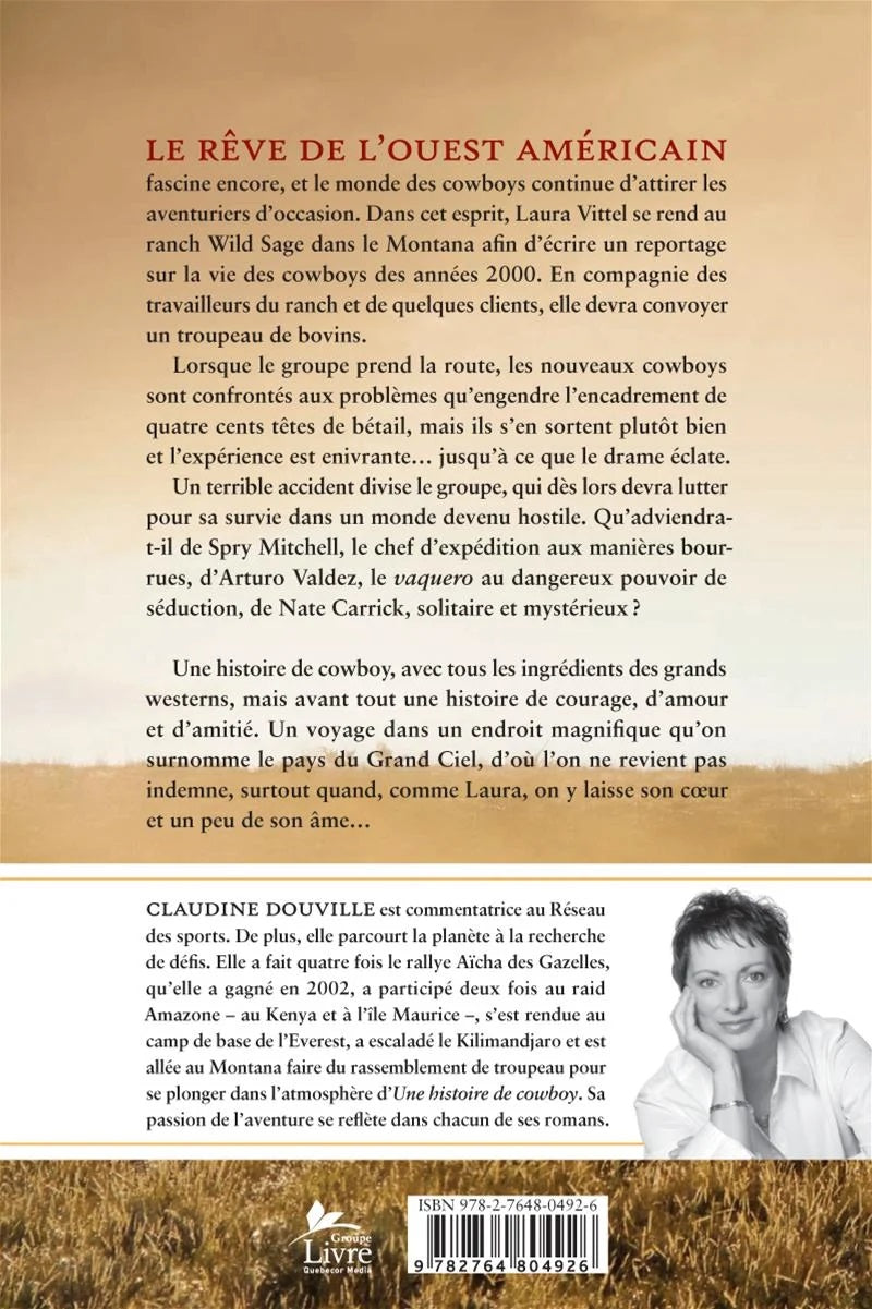 Livre Une histoire de cowboy (Claudine Douville) (Livre d'occasion) - ISBN 276480492X