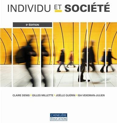 Livre Individu et société (5e édition) - Claire Denis (Livre neuf) - ISBN 2765029814