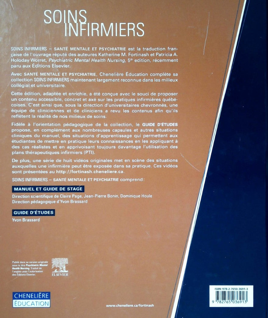 Livre Soins infirmiers : Santé mentale et psychiatrie (Katherine M. Fortinash, Patricia A...