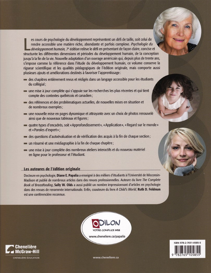 Livre Psychologie du développement humain (7e édition) - Diane E. Papalia (Livre d'occasion) - IS...
