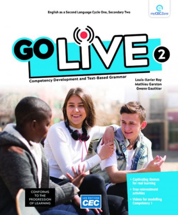 Livre Go Live 2 : Competency Development and Text-Based Grammar - Gwenn Gauthier (Livre neuf)