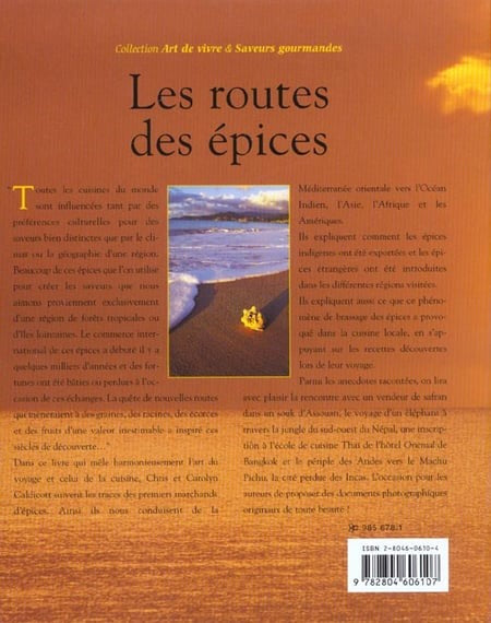 Livre Les routes des épices - Chris Caldicott (Livre d'occasion) - ISBN 2804606104