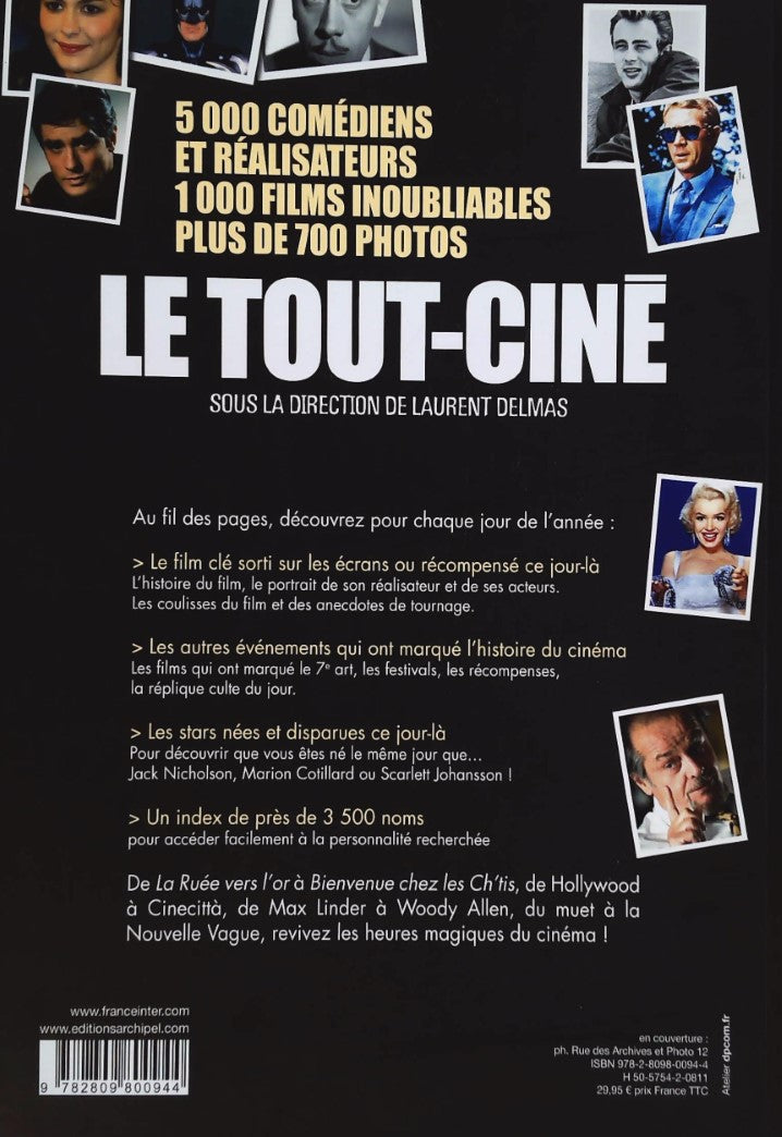 Livre Le Tout-Ciné : 120 ans de films et de stars - Laurent Delmas (Livre d'occasion)