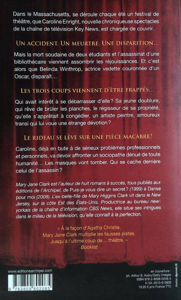 Livre Morts en coulisses - Mary Jane Clark (Livre d'occasion)
