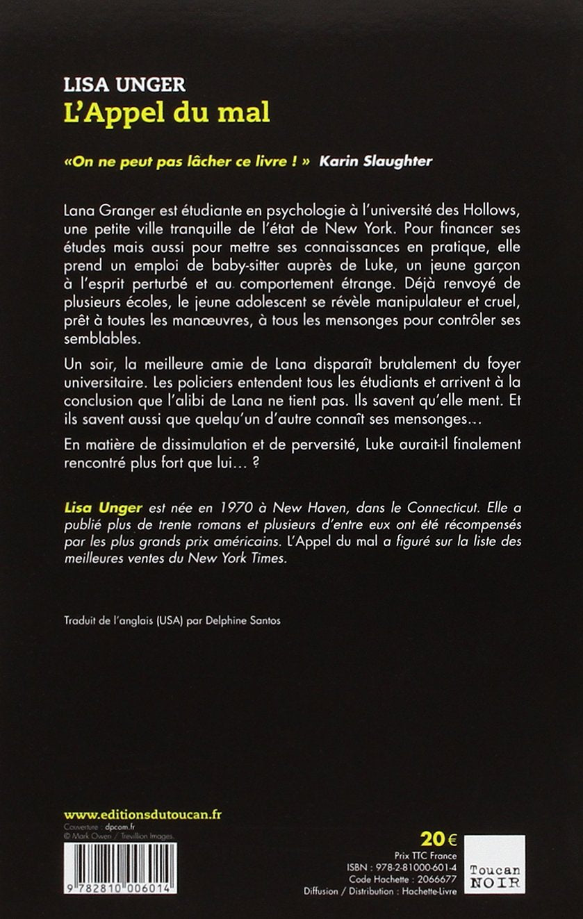 Livre L'appel du mal - Lisa Unger (Livre d'occasion) - ISBN 2810006016