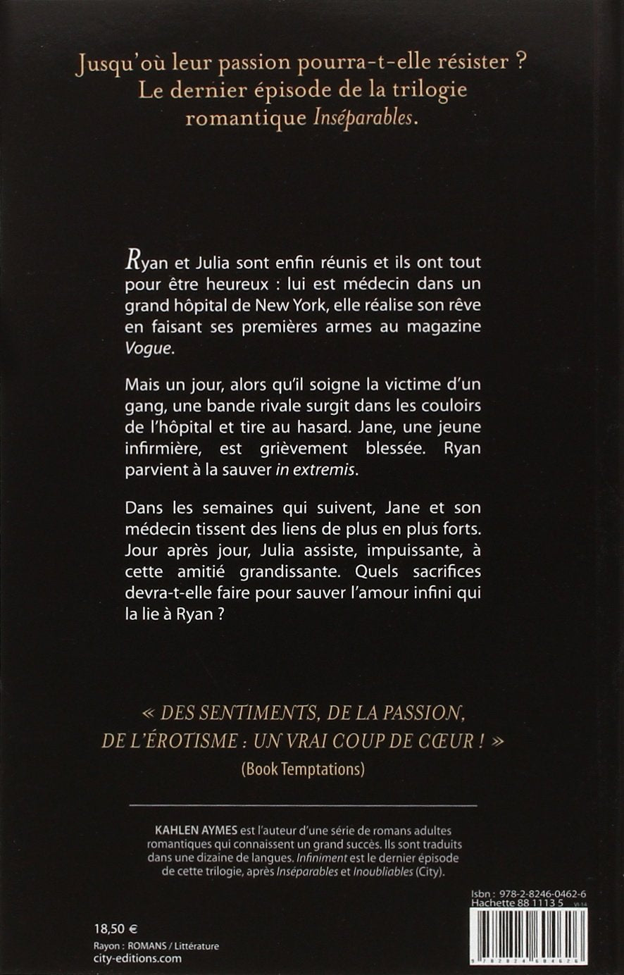 Livre Infiniment - Kahlen Aymes (Livre d'occasion) - ISBN 282460462X