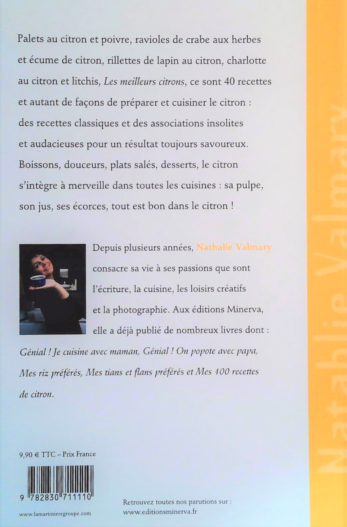 Livre Les meilleurs recettes de citron - Nathalie Valmary (Livre d'occasion) - ISBN 2830711114