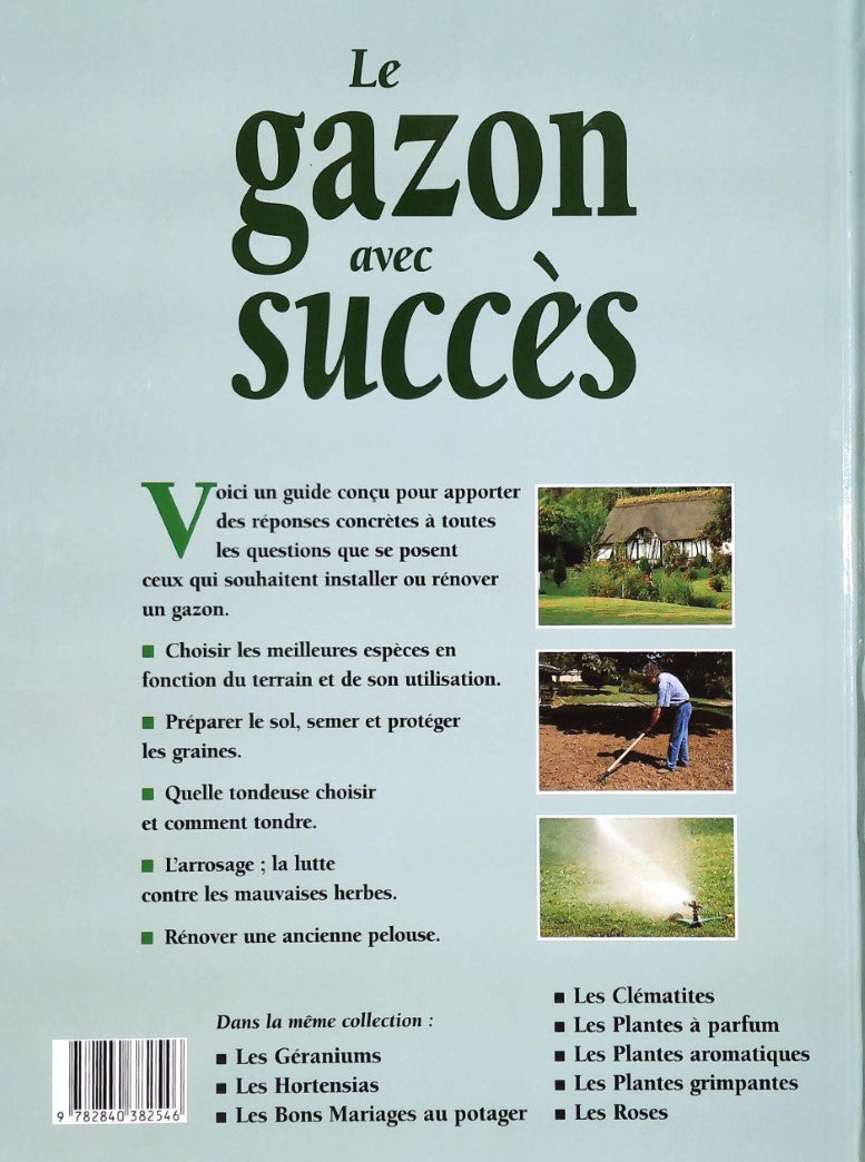 Livre Le gazon avec succès - Daniel Brochard (Livre d'occasion)