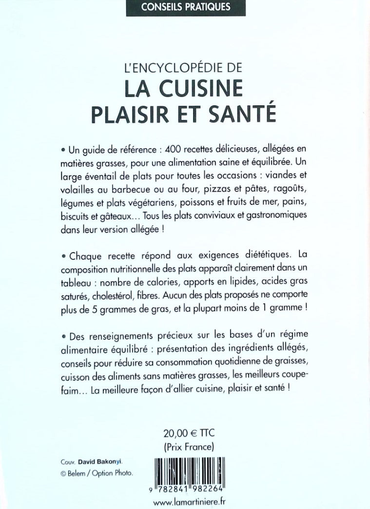 Livre L'encyclopédie de la cuisine plaisir et santé (Livre d'occasion)
