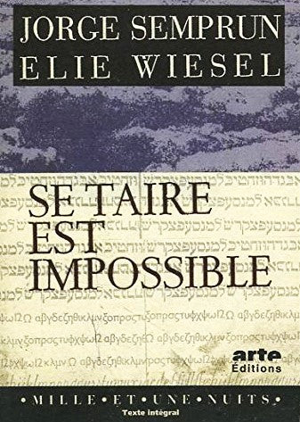 Livre Se taire est impossible - Jorge Semprun (Livre d'occasion) - ISBN 2842050266