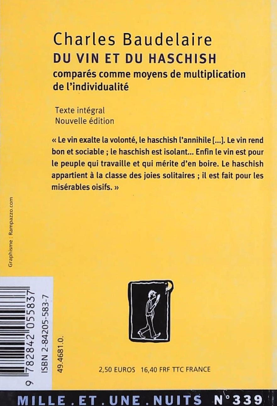 Livre Du vin et du haschish - Charles Beaudelaire (Livre d'occasion) - ISBN 2842055837