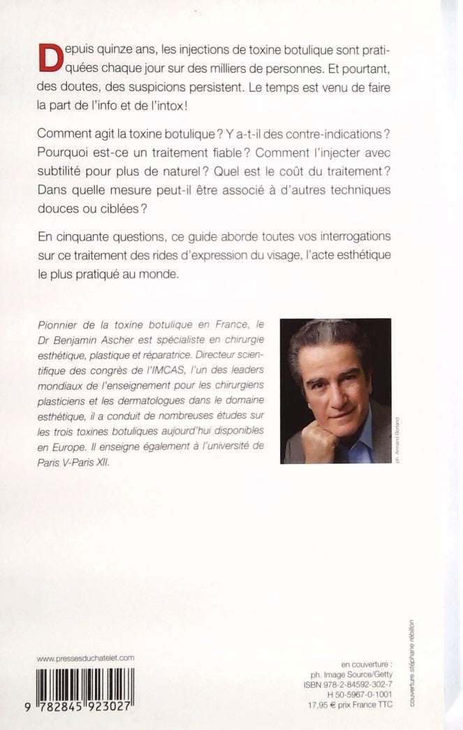 Livre Toxine botulique : Info ou Intox ? - Dr. Benjamin Ascher (Livre d'occasion)