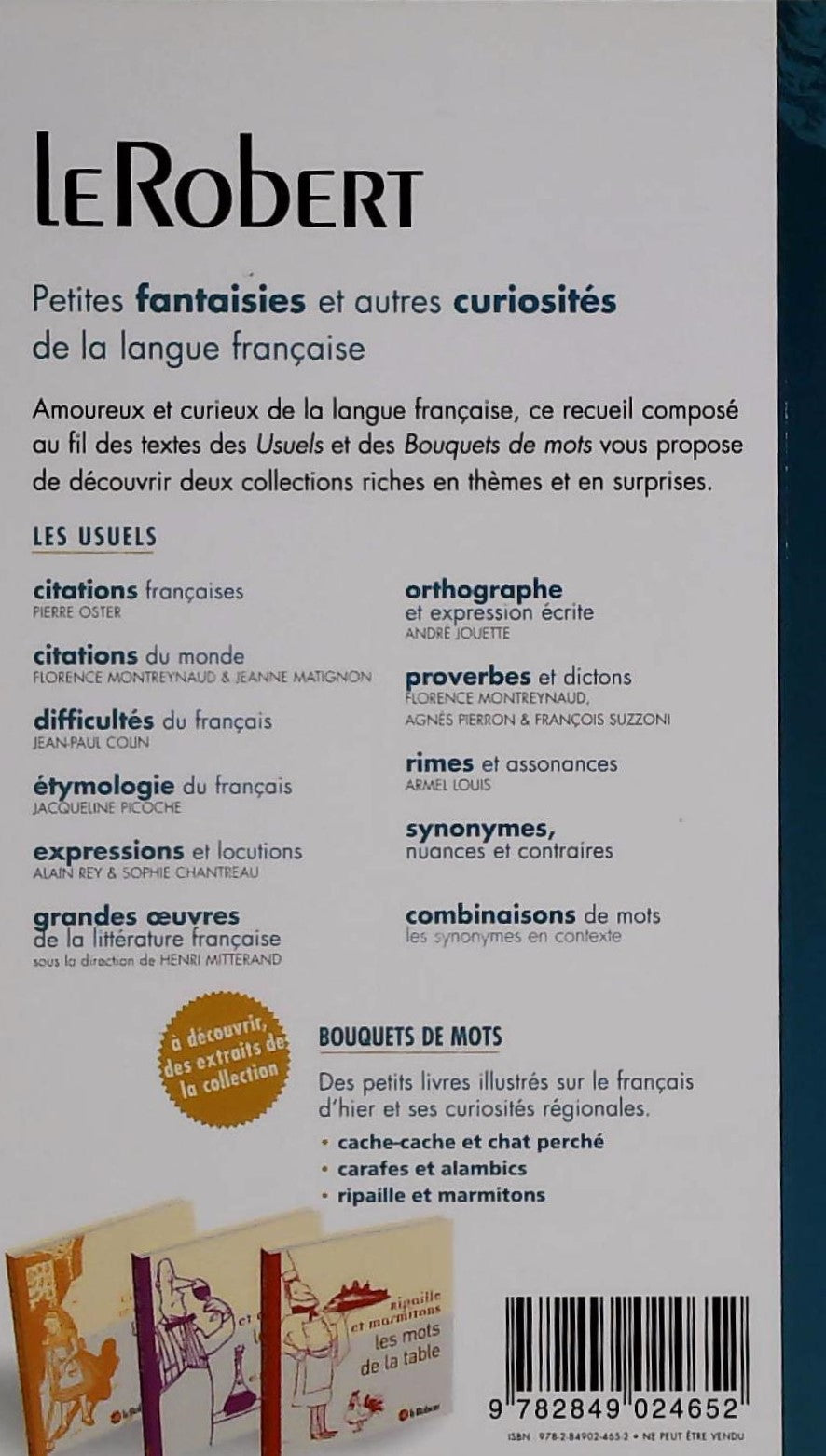 Livre Petites fantaisies et autres curiosités de la langue française (Livre d'occasion) - ISBN 28...
