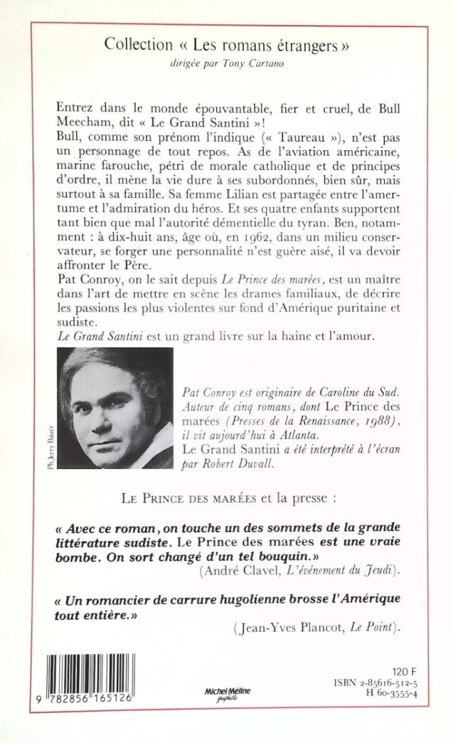 Livre Le Grand Santini - Pat Conroy (Livre d'occasion) - ISBN 2856165125